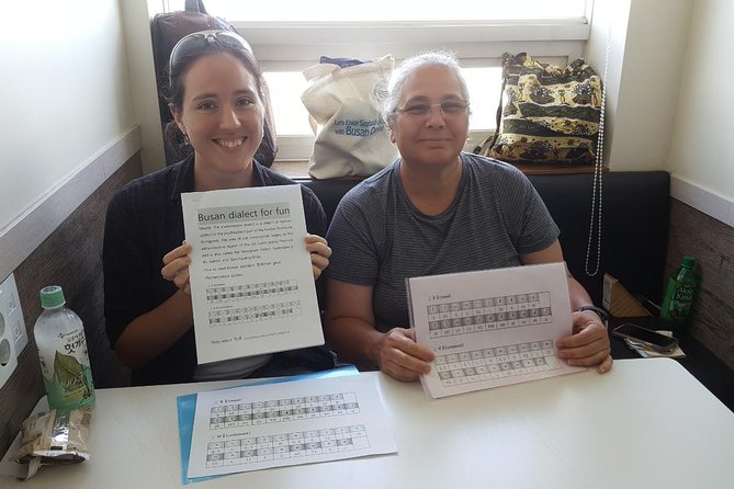 Busan Dialect Class with local snack - Learning Hangul Consonants and Vowels (Without Getting Overwhelmed)