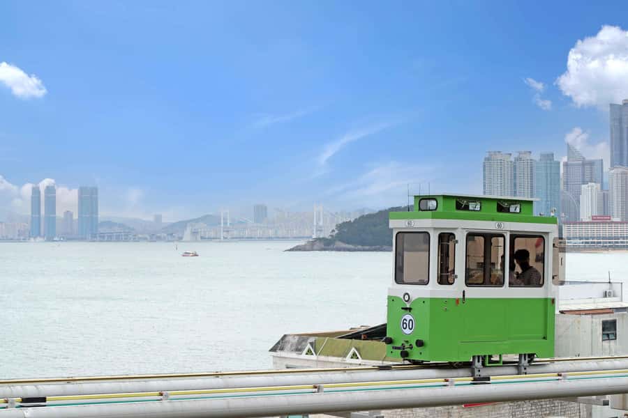 Busan: Sky Capsule+ Huinnyeoul+ Gamcheon+ Songdo+ Night View - Busan Democracy Park at night: when the city and sea feel close