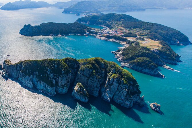Day trip to beautiful Korean marine national park, Hallyeohaesang - Oedo Botania: the ferry ride, Haegeumgang rock views, and about 2 hours on the island