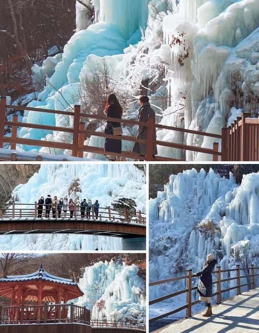 Eobi Ice Valley & Nami & Railbike & Petite & Morning Calm - Eobi Ice Valley: Frozen Waterfalls and Icicles Up Close