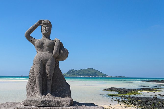 Full Day Essential Jeju Island Private tour for West Course - Hyeopjae Beach: rocks, sea views, and a fast reset