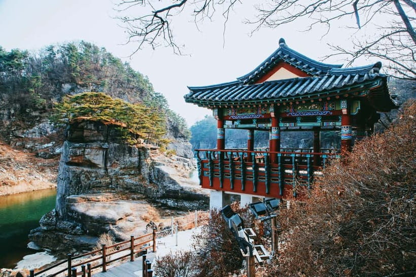 Hantan Canyon & Goseokjeong Flower Garden & Pink Muhly Park - Hantan Canyon: columnar joints, river walks, and bridge views