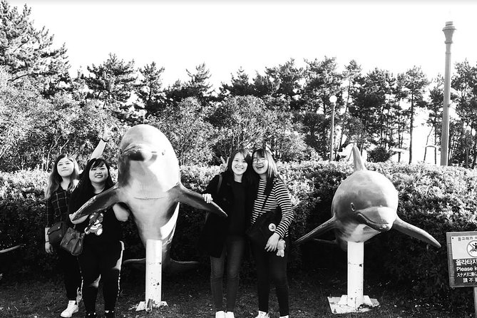 Jeju Island Taxi Tour : South Day Tour - Jeongbang Waterfall: the ocean-meets-water moment
