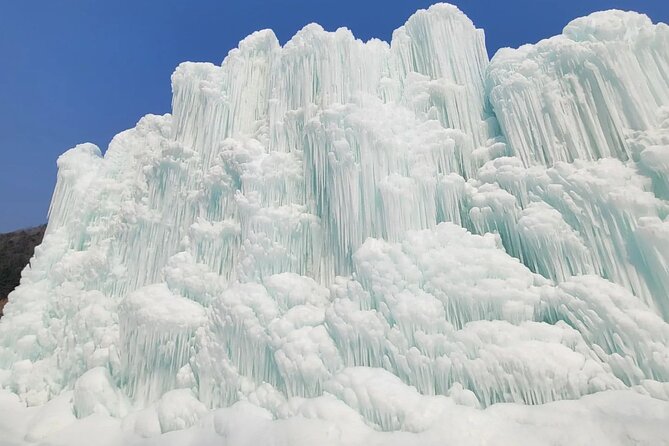 Seoul Cheongyang Alps Village Frozen Ice Wall Tour Pass Ticket - Early morning pickup: 6:30 to 7:30 from 3 Seoul stations