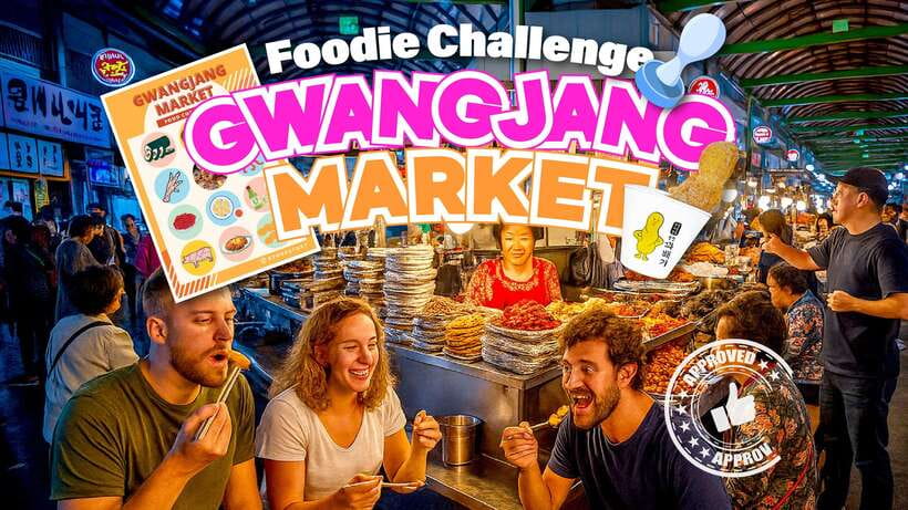 Seoul: Fearless Foodie Gwangjang Market Food Adventure - The stamp challenge: your built-in pacing plan
