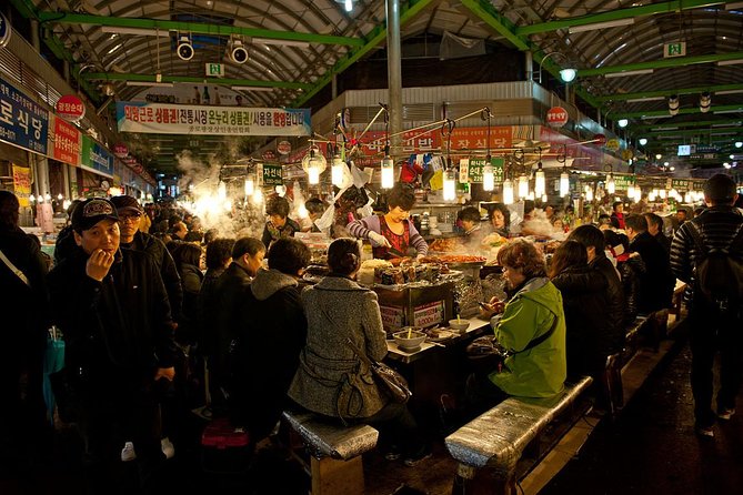 Seoul Night Tour (Gwangjang Market, Royal Palace and Naksan Park) - Cheonggyecheon Stream at Night, Seoul’s Center-City Water Walk