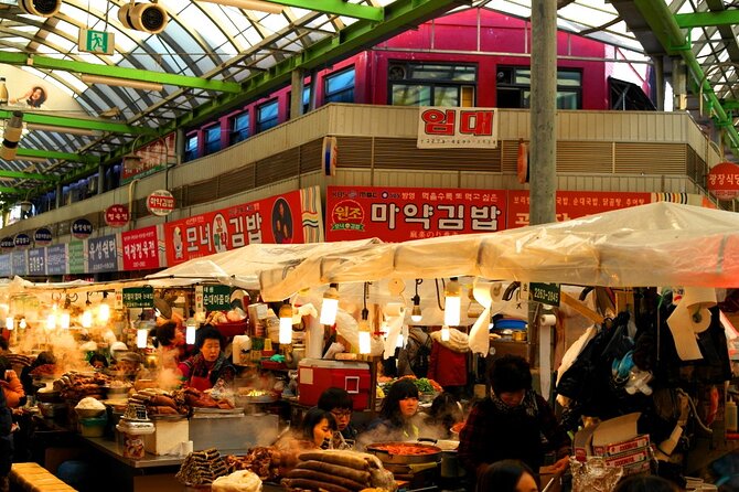 Seoul Private Tour Gyeongbok Palace Bukchon and Gwangjang Market - Bugak Skyway and Bugak Pavilion Views Over Bugaksan Mountain