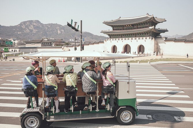 Seoul Tram Pedal Challenge - The ride starts at WeRide Jongno, then safety first