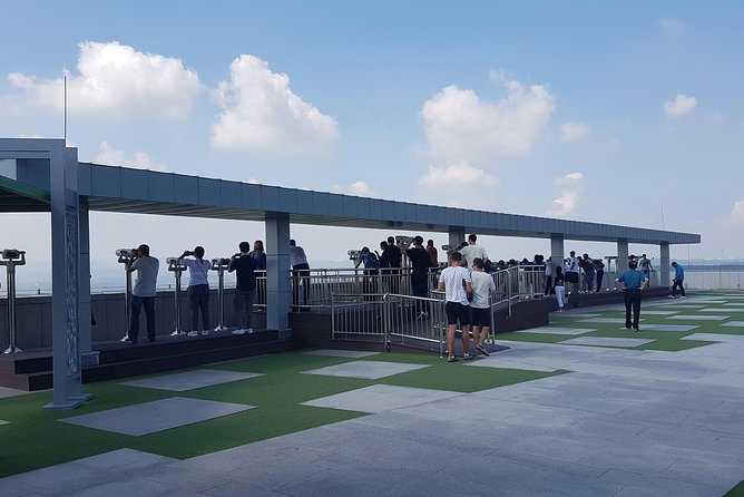 Signature DMZ Tour: Exclusive Defector Talk & Suspension Bridge - DMZ entrance and the controlled-feeling welcome area