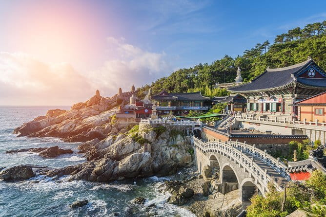 Small Group Busan Must-see Tour Opt. Songdo Ocean Cable Car - Shinsegae Centum City Spaland, then Gwangalli by the water